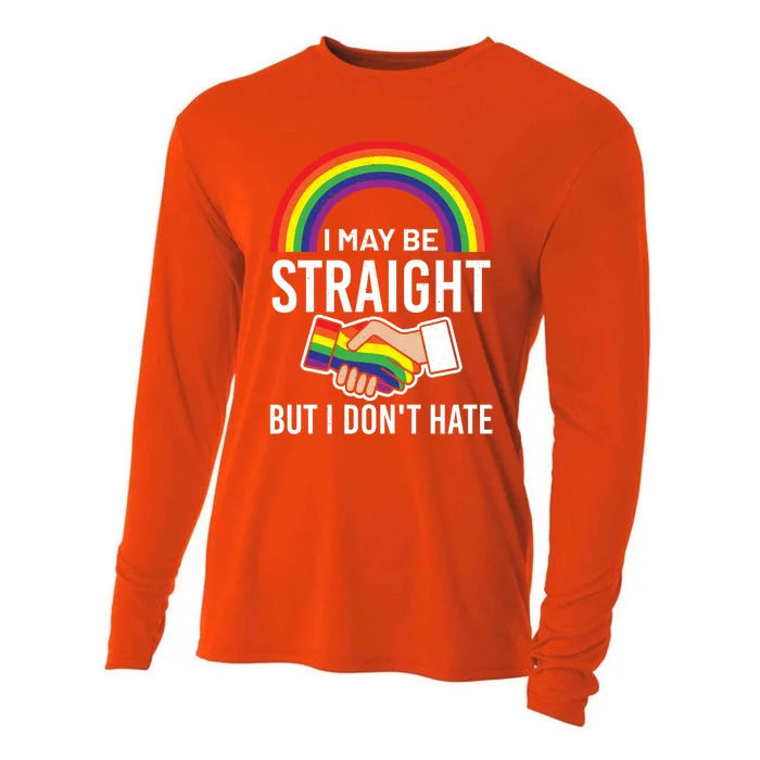 I May Be Straight But I Dont Hate Maybe Lgbt Csd Gift Cooling Performance Long Sleeve Crew