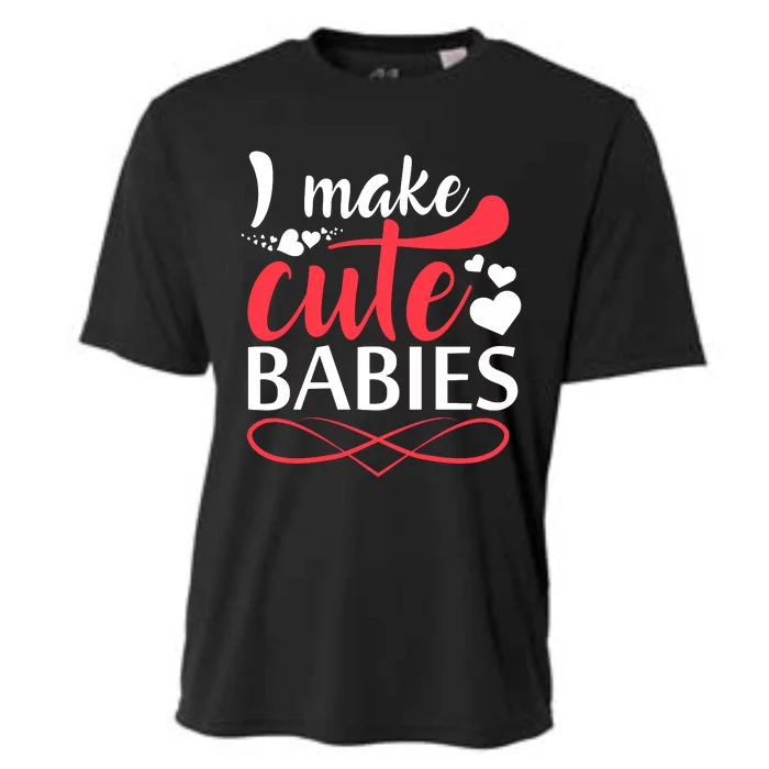 I MAKE CUTE BABIES Cooling Performance Crew T-Shirt