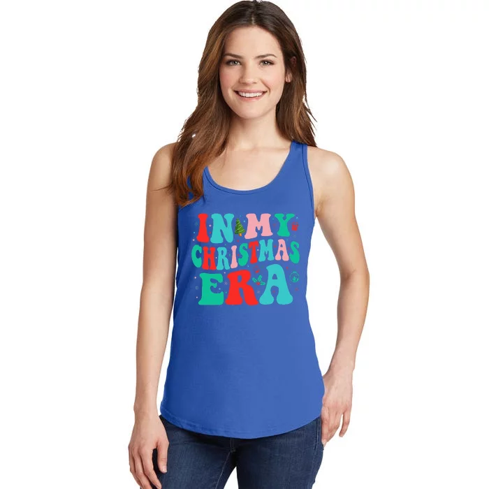 In My Christmas Era Cute Groovy Christmas Holiday Xmas Ladies Essential Tank