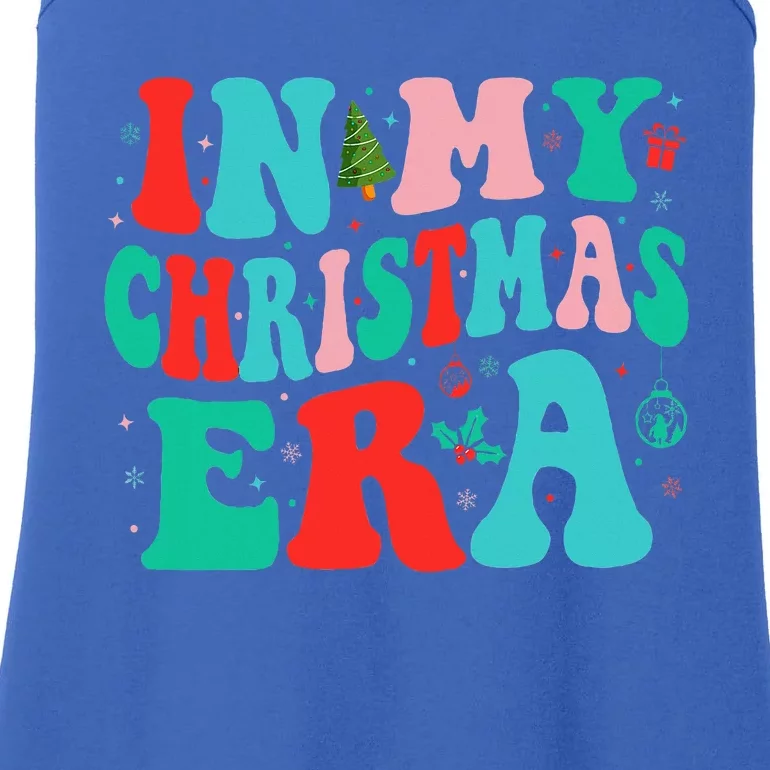 In My Christmas Era Cute Groovy Christmas Holiday Xmas Ladies Essential Tank