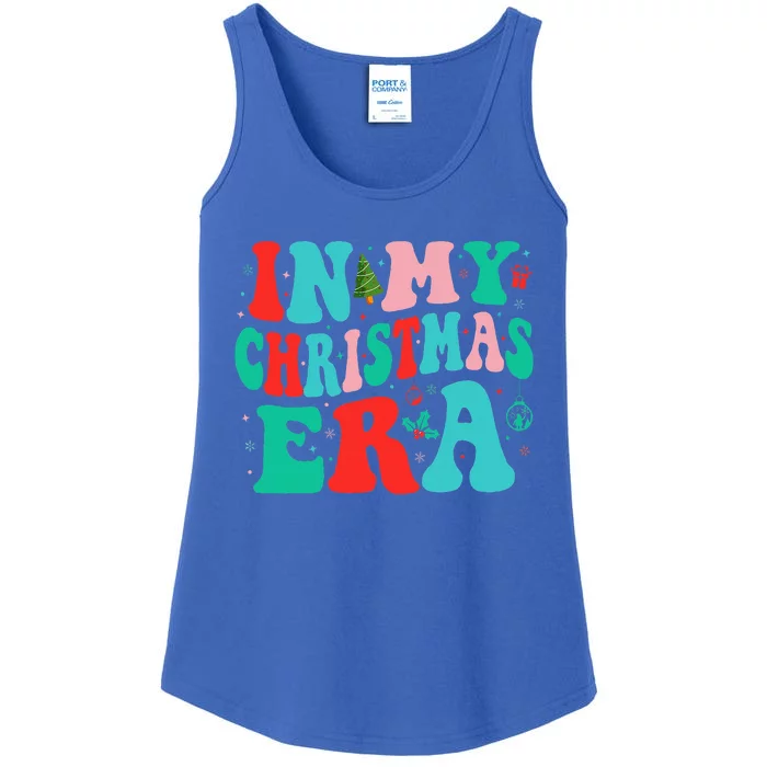 In My Christmas Era Cute Groovy Christmas Holiday Xmas Ladies Essential Tank