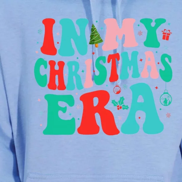 In My Christmas Era Cute Groovy Christmas Holiday Xmas Unisex Surf Hoodie