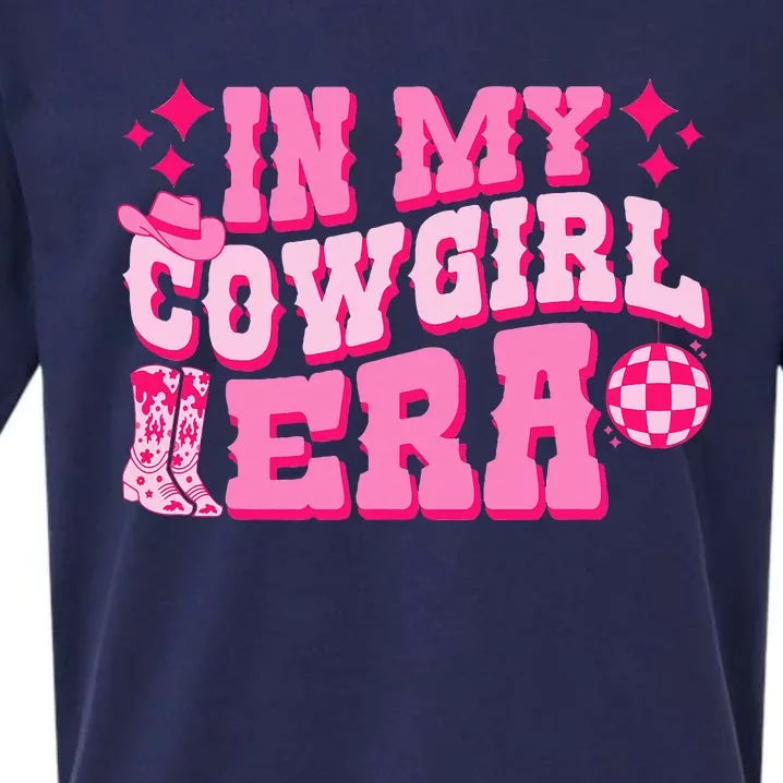 In My Cowgirl Era Groovy Cute Western Rodeo Sueded Cloud Jersey T-Shirt