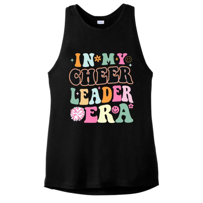 In My Cheer Leader Era Cheerleading Ladies Tri-Blend Wicking Tank