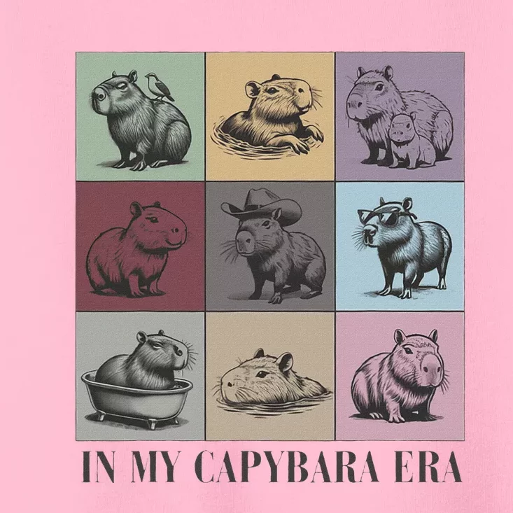 In My Capybara Era Capybara Lover Gift Toddler T-Shirt