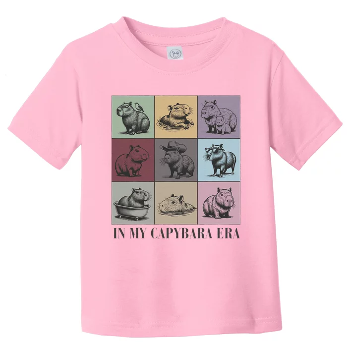 In My Capybara Era Capybara Lover Gift Toddler T-Shirt