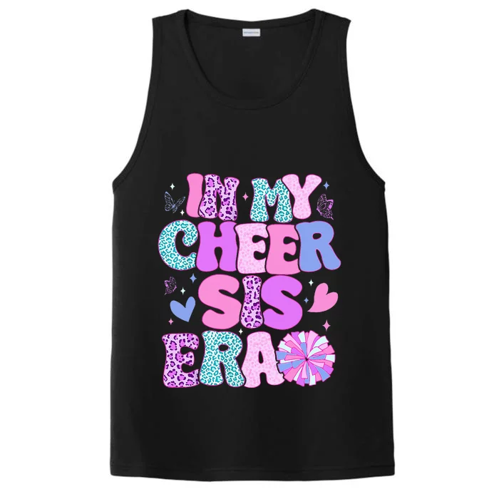 In My Cheer Sister Era Cheer Life Cheerleader Sport Performance Tank