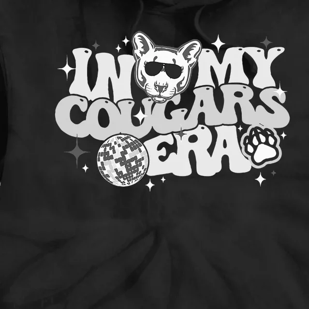 In My Cougars Era Back To School Mascot Spirit Pride Squad Tie Dye Hoodie