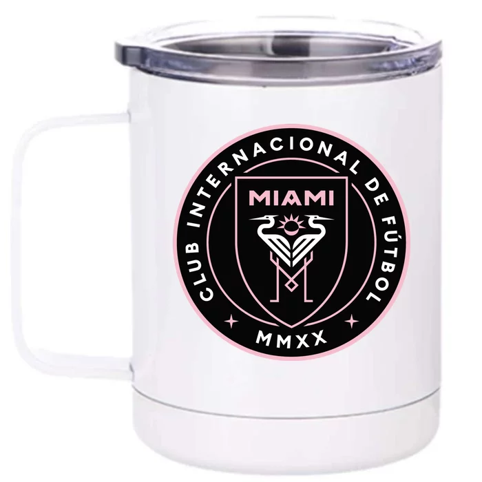 Inter Miami Cf Front & Back 12oz Stainless Steel Tumbler Cup