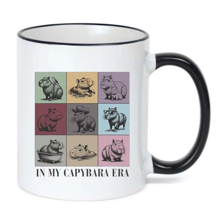 In My Capybara Era Capybara Lover Gift Black Color Changing Mug