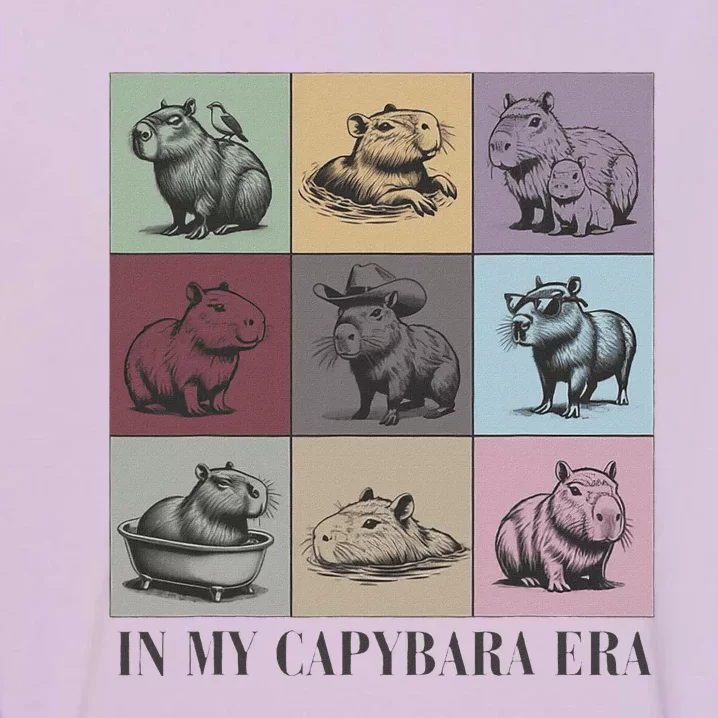 In My Capybara Era Capybara Lover Gift Garment-Dyed Sweatshirt