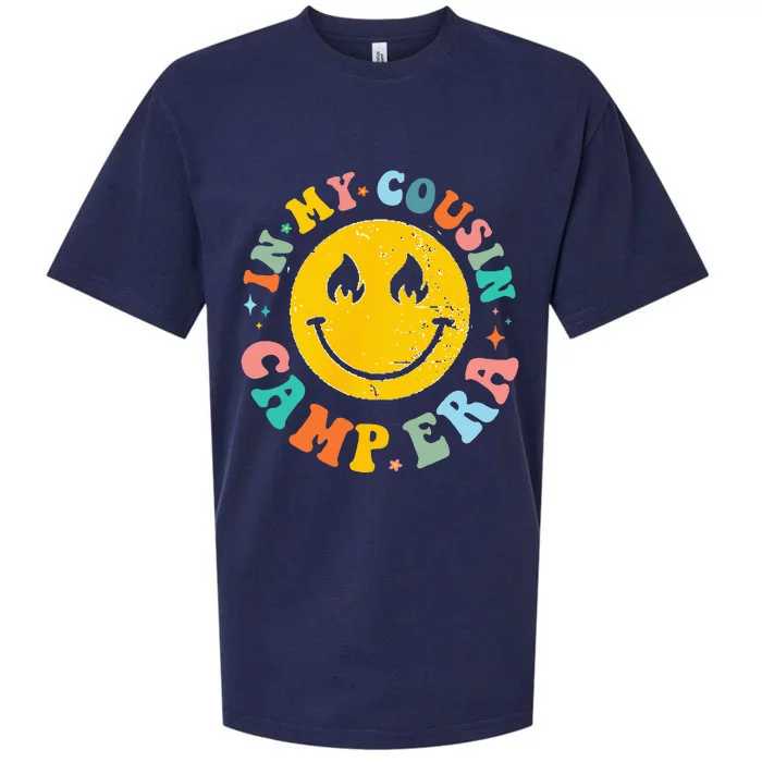 In My Cousin Camp Era Vintage Vacation Summer Camping Crew Sueded Cloud Jersey T-Shirt