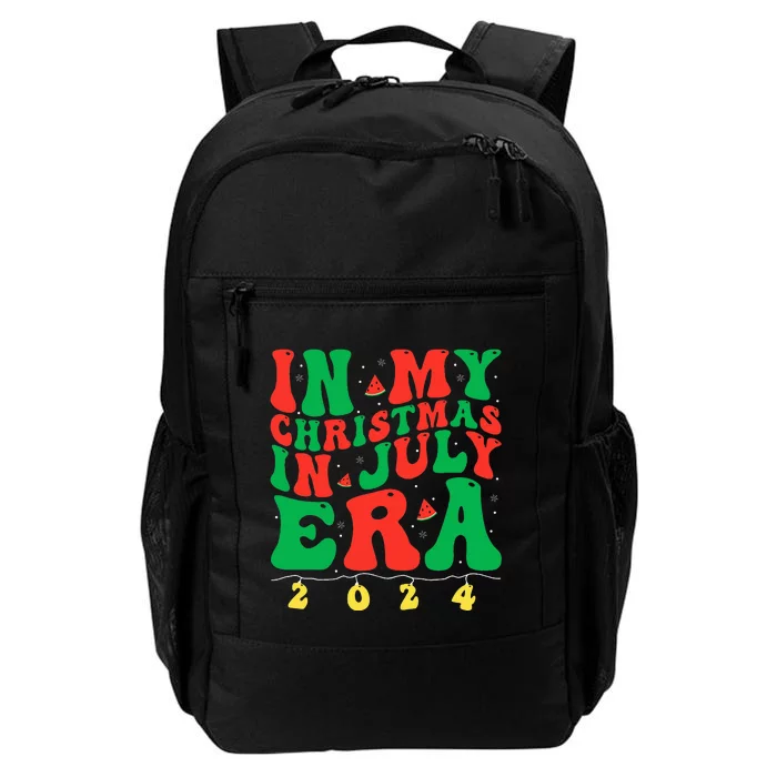 In My Christmas In July Era Groovy Xmas Summer Daily Commute Backpack