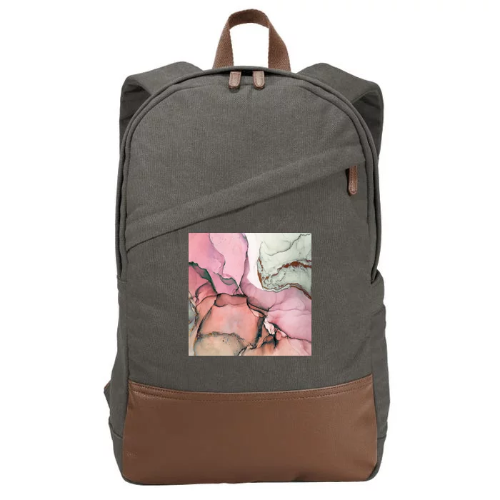 Ink Modern Contemporary Art Painting Cotton Canvas Backpack