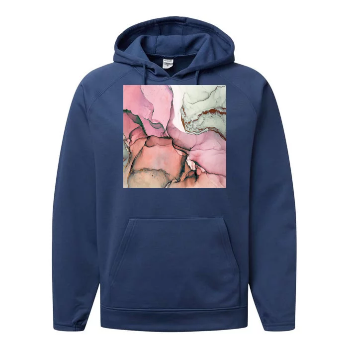 Ink Modern Contemporary Art Painting Performance Fleece Hoodie