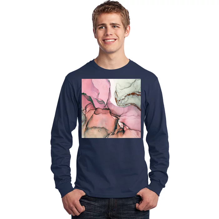 Ink Modern Contemporary Art Painting Long Sleeve Shirt