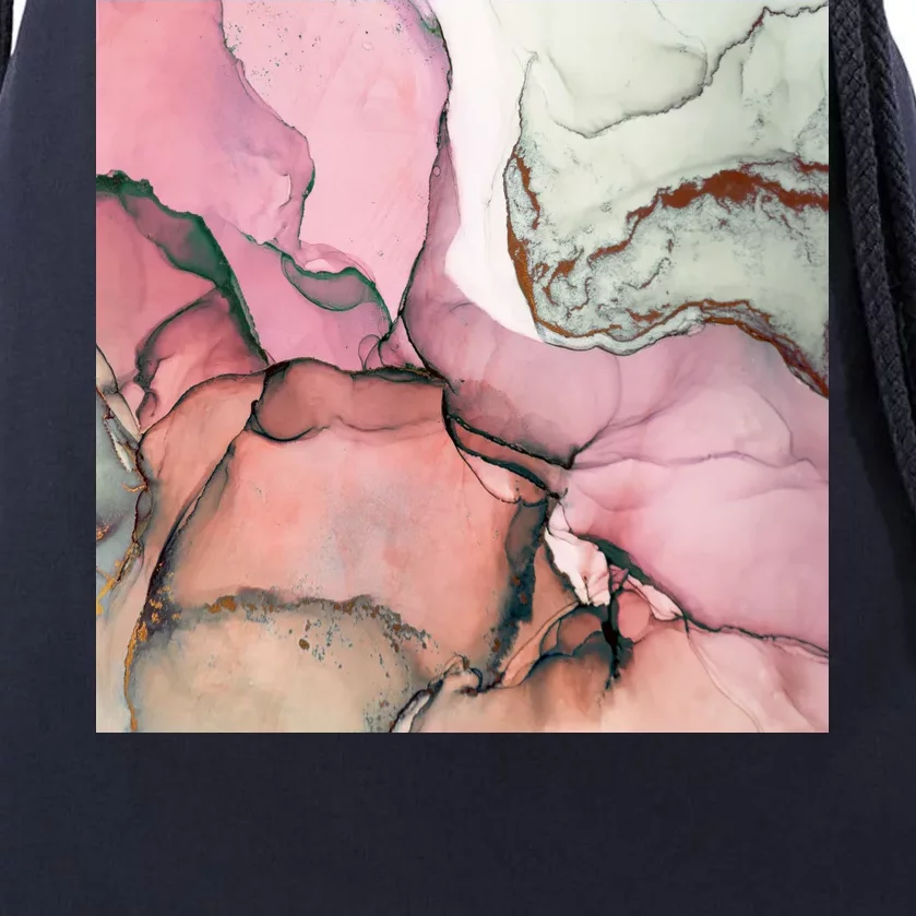 Ink Modern Contemporary Art Painting Drawstring Bag