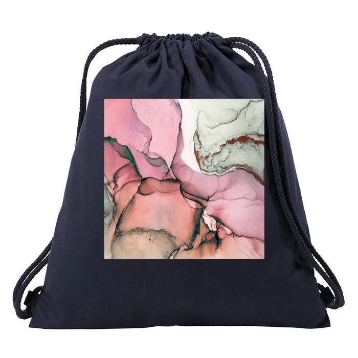 Ink Modern Contemporary Art Painting Drawstring Bag