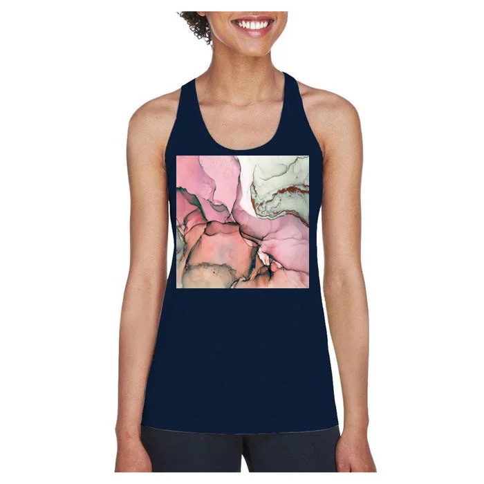 Ink Modern Contemporary Art Painting Women's Racerback Tank