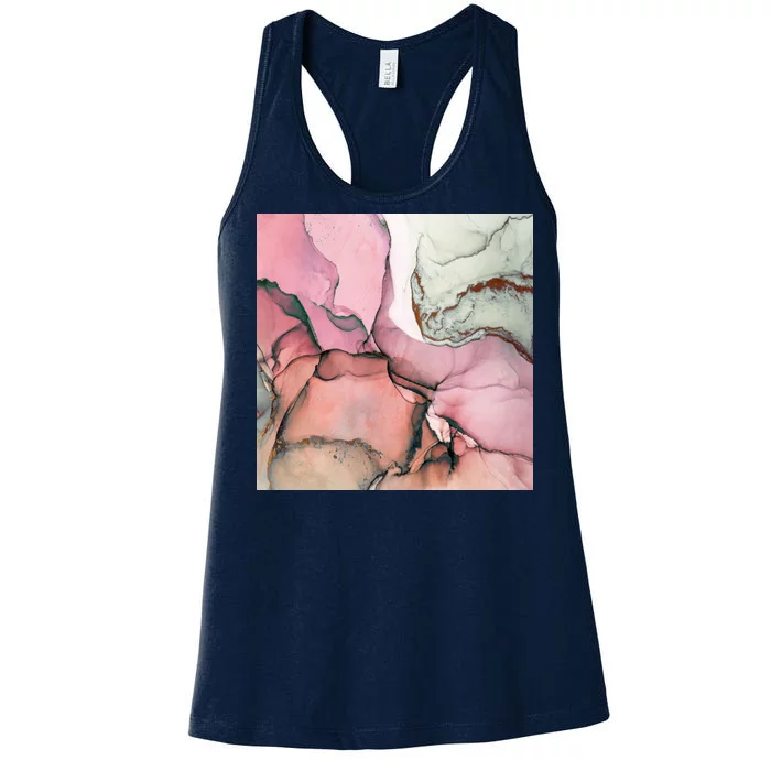 Ink Modern Contemporary Art Painting Women's Racerback Tank