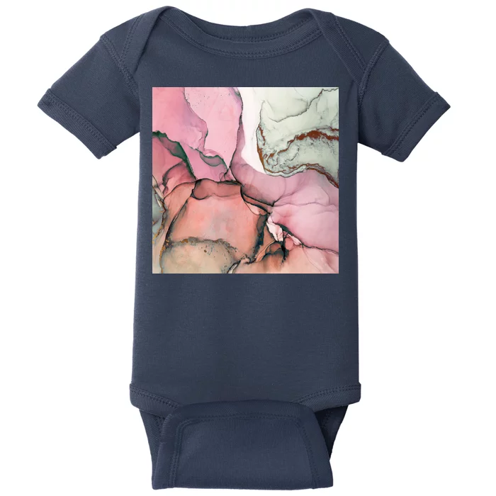 Ink Modern Contemporary Art Painting Baby Bodysuit