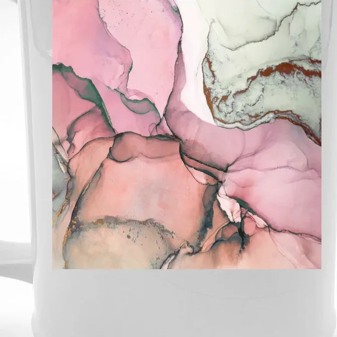 Ink Modern Contemporary Art Painting Front & Back Beer Stein