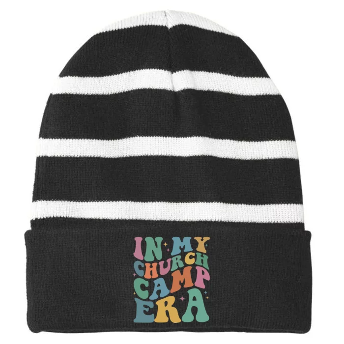 In My Church Camp Era Striped Beanie with Solid Band