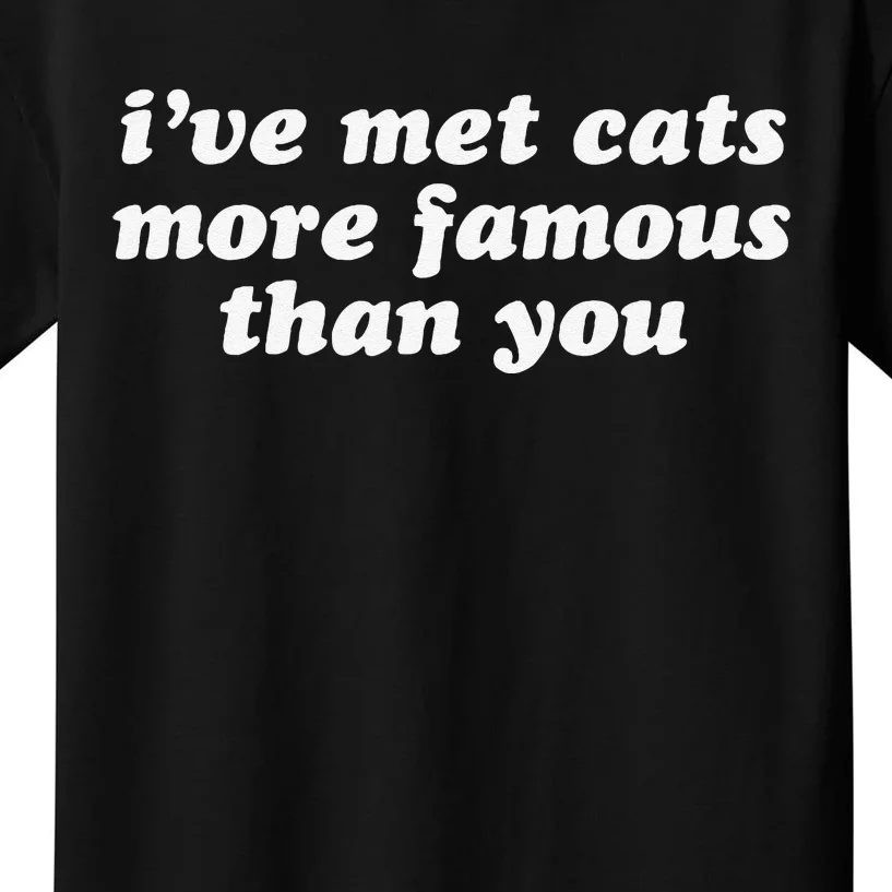 IVe Met Cats More Famous Than You Funny Saying Kids T-Shirt