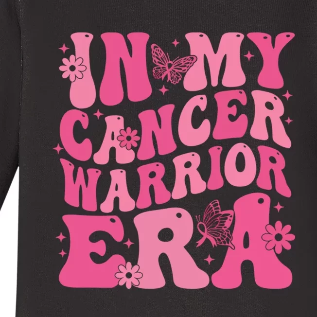 In My Cancer Warrior Era Cancer Awareness Month Baby Long Sleeve Bodysuit