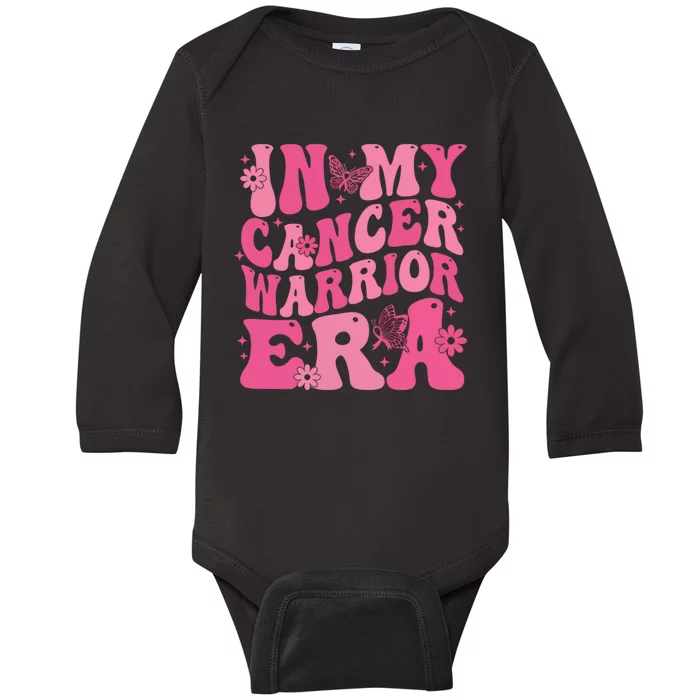 In My Cancer Warrior Era Cancer Awareness Month Baby Long Sleeve Bodysuit