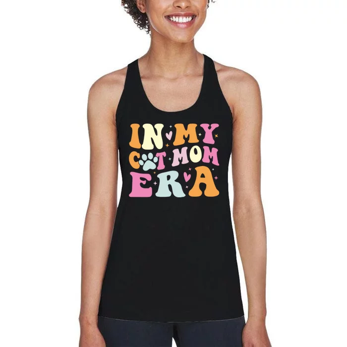 In My Cat Mom Era Cute Cat Mom Women's Racerback Tank