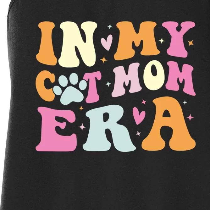 In My Cat Mom Era Cute Cat Mom Women's Racerback Tank