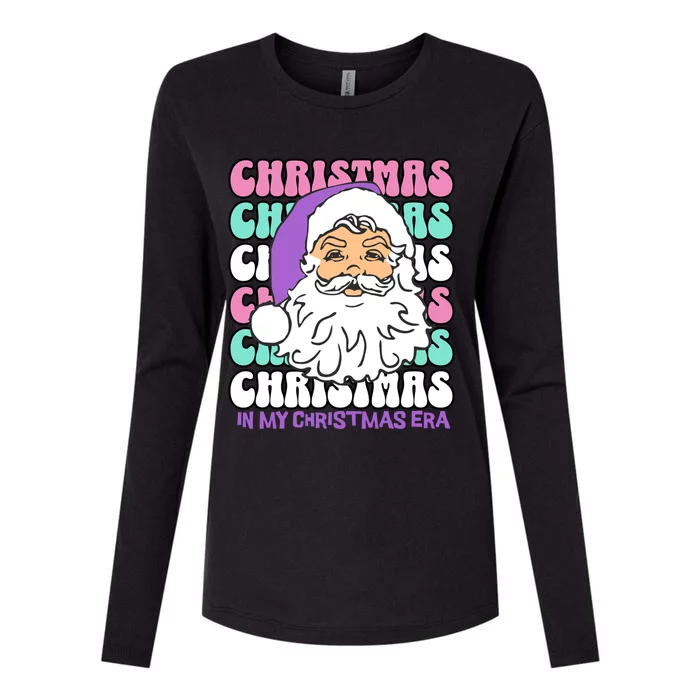 In My Christmas Era Print Gift Womens Cotton Relaxed Long Sleeve T-Shirt