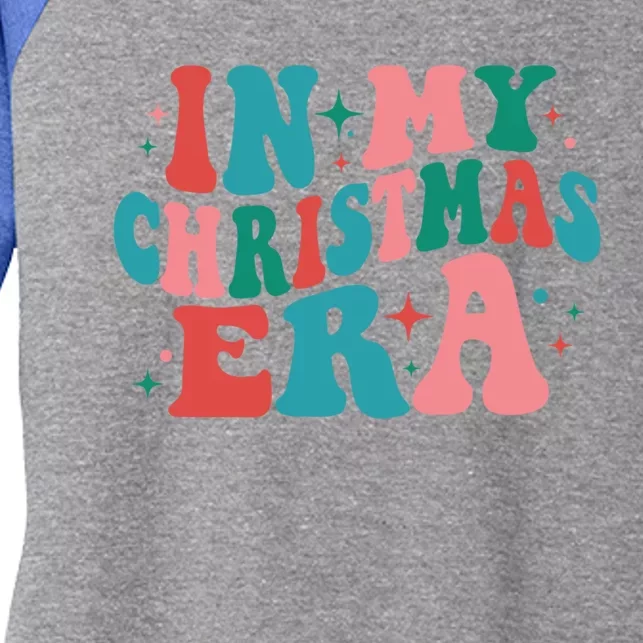 In My Christmas Era Gift Women's Tri-Blend 3/4-Sleeve Raglan Shirt