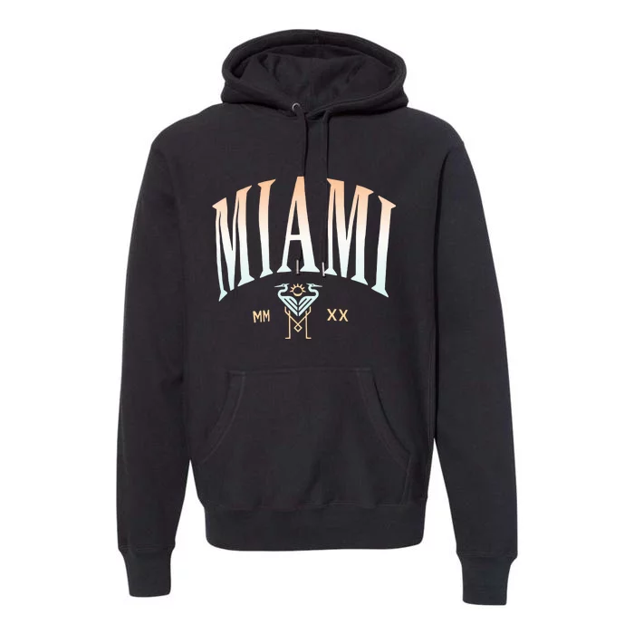 Inter Miami Cf Gradient Heavy Relaxed Premium Hoodie