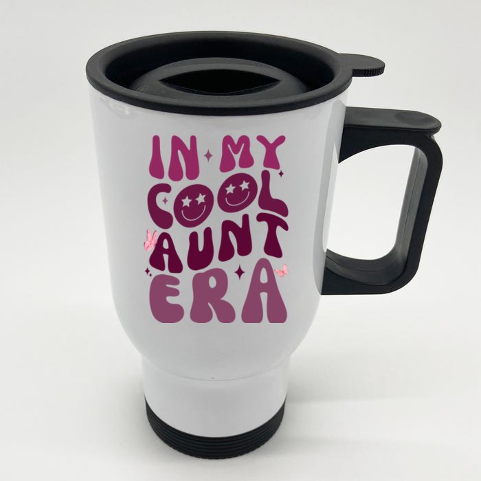 In My Cool Aunt Era Cute Gift Front & Back Stainless Steel Travel Mug