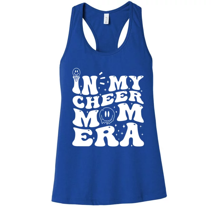 In My Cheer Mom Era Funny Cheerleading Mom Design Funny Gift Women's Racerback Tank