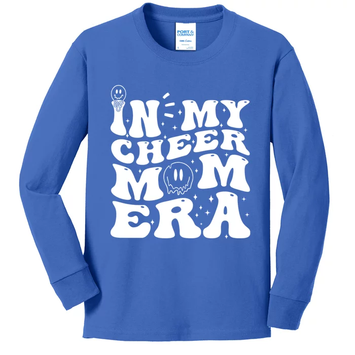 In My Cheer Mom Era Funny Cheerleading Mom Design Funny Gift Kids Long Sleeve Shirt