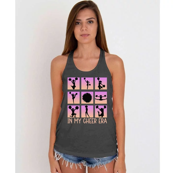 In My Cheer Era Women Cheer Leader Cheerleading Women's Knotted Racerback Tank