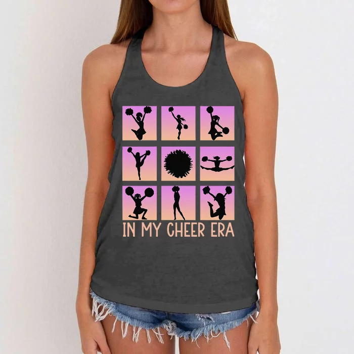 In My Cheer Era Women Cheer Leader Cheerleading Women's Knotted Racerback Tank