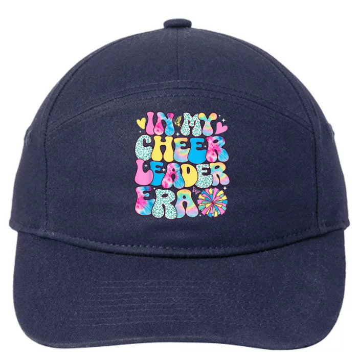 In My Cheerleader Era Girl Retro Cheer Leader Cheerleading 7-Panel Snapback Hat