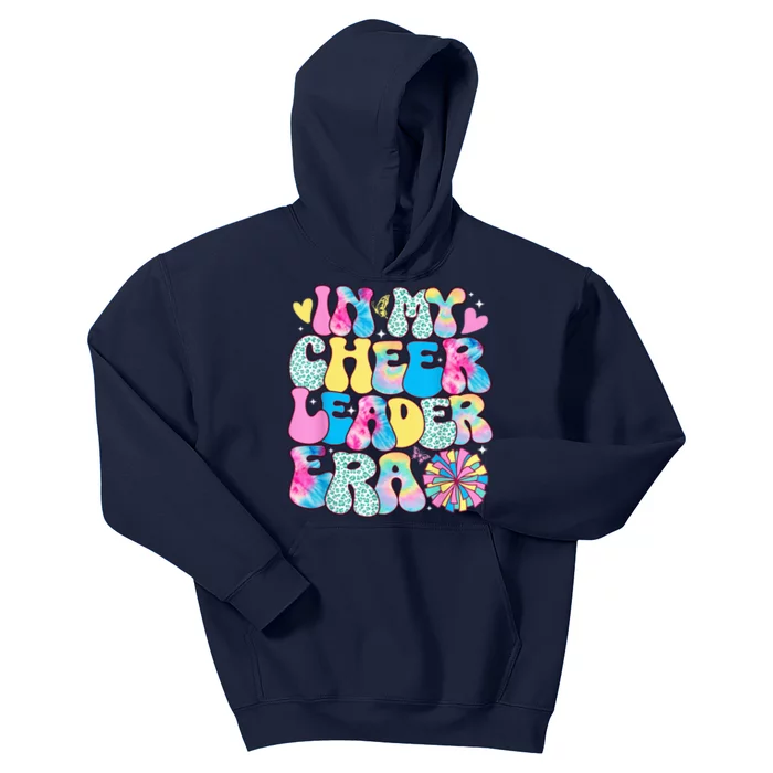 In My Cheerleader Era Girl Retro Cheer Leader Cheerleading Kids Hoodie