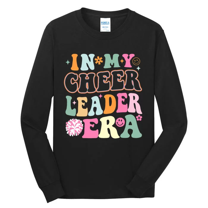 In My Cheer Coach Era Funny Retro Cheerleader Cheerleading Tall Long Sleeve T-Shirt