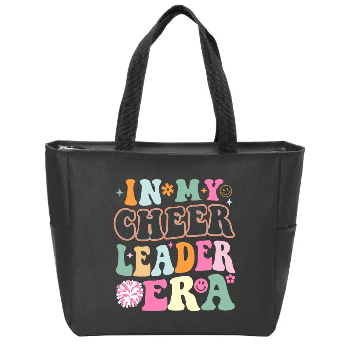 In My Cheer Coach Era Funny Retro Cheerleader Cheerleading Zip Tote Bag