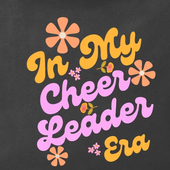 In My Cheer Leader Era Cheerleading Coach Funny Groovy Retro Zip Tote Bag