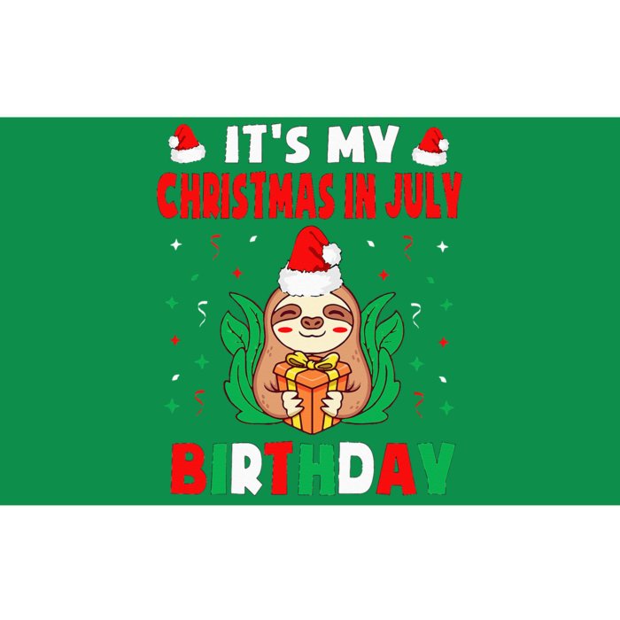 It's My Christmas In July Birthday Born On 25th Of July 25 Bumper Sticker