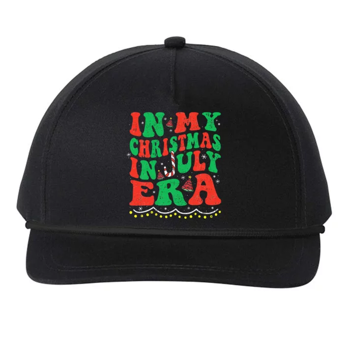 In My Christmas In July Era Funny Xmas Summer Snapback Five-Panel Rope Hat