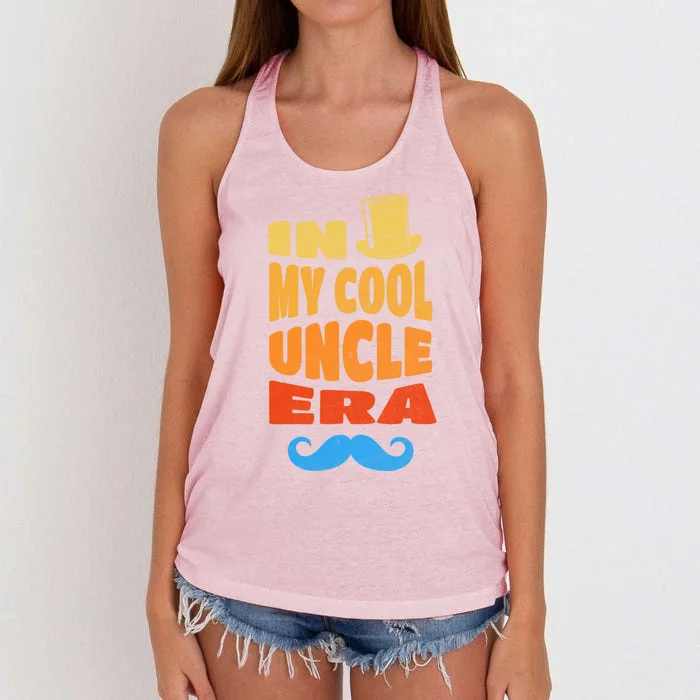 In My Cool Uncle Era Happy FatherS Day Retiret Plan Great Gift Women's Knotted Racerback Tank