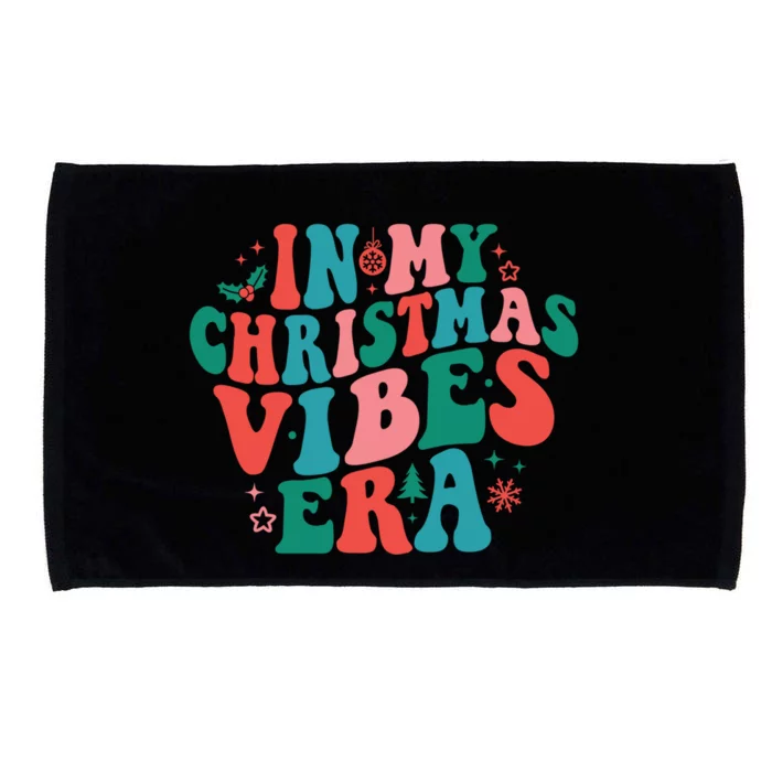 In My Christmas Vibes Era Groovy Retro Holiday Meaningful Gift Microfiber Hand Towel