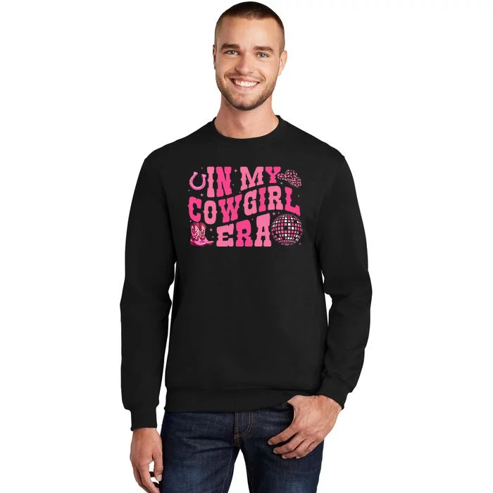 In My Cowgirl Era Groovy Cute Western Rodeo Tall Sweatshirt